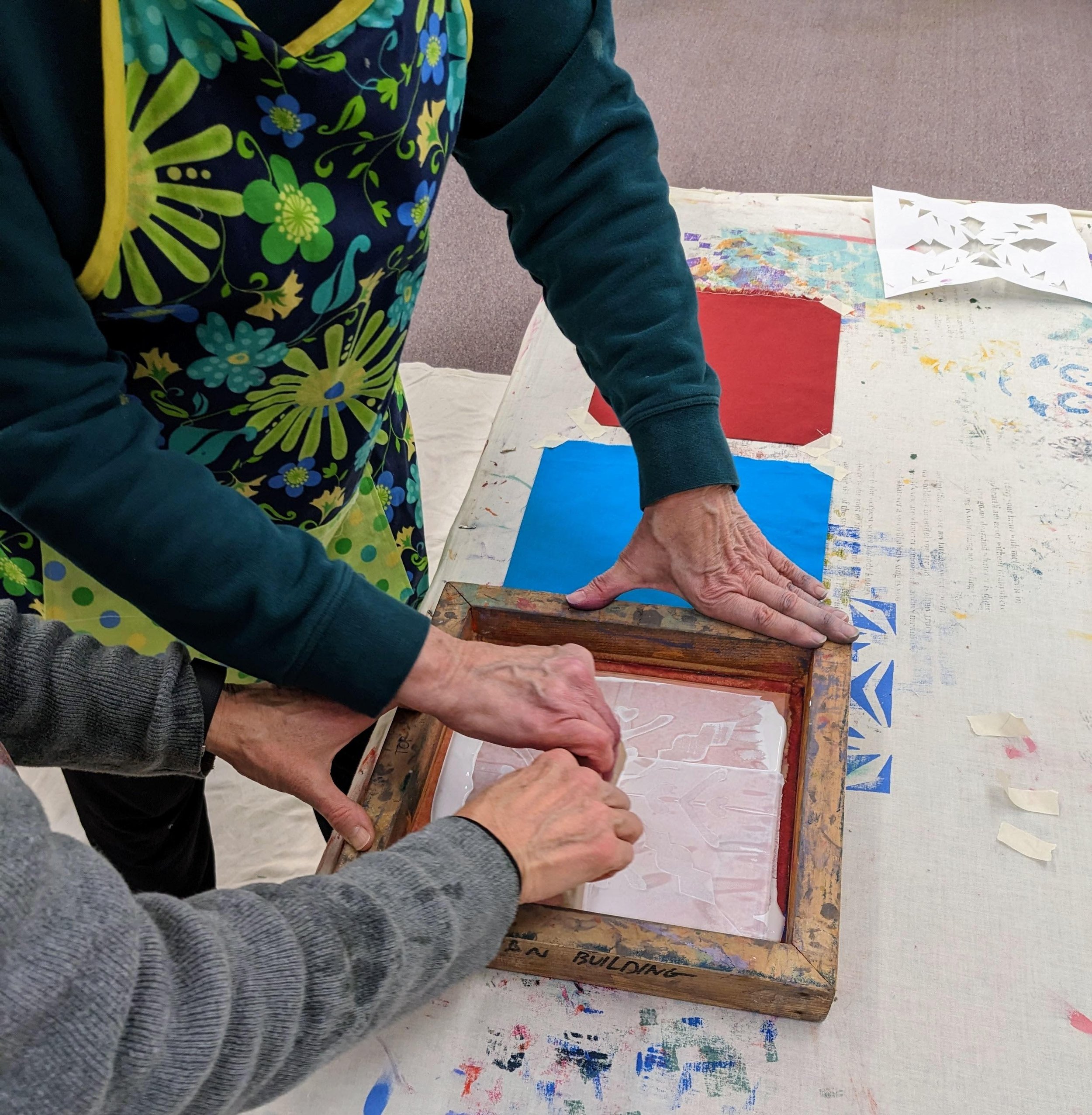 Screen printing workshop with Dawn Zero Erickson