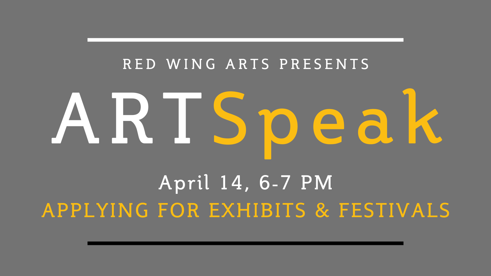 ARTSpeak - Applying for Exhibits &amp; Festivals