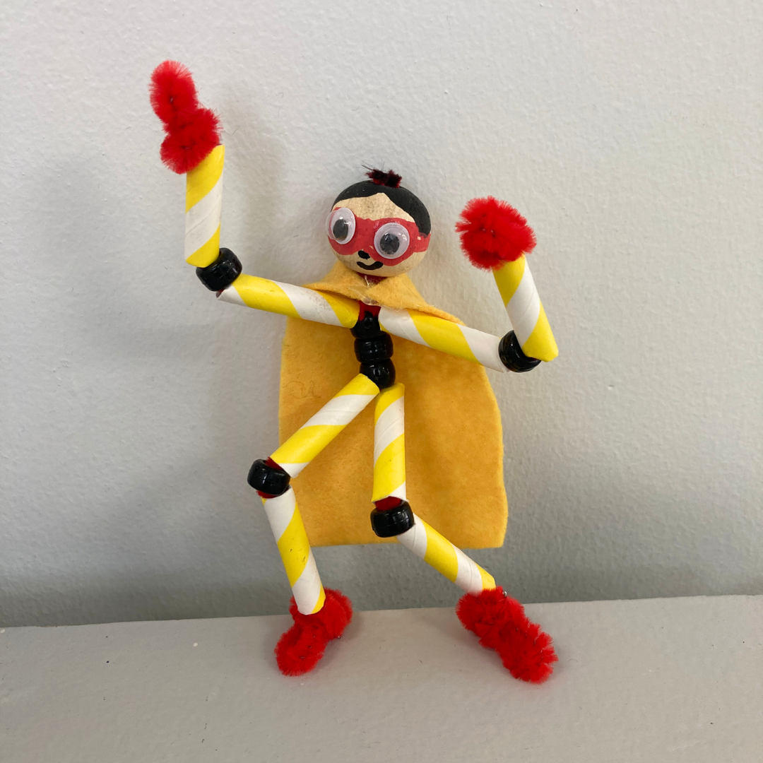 Straw &amp; Pipecleaner Superheroes! Gr. K-1