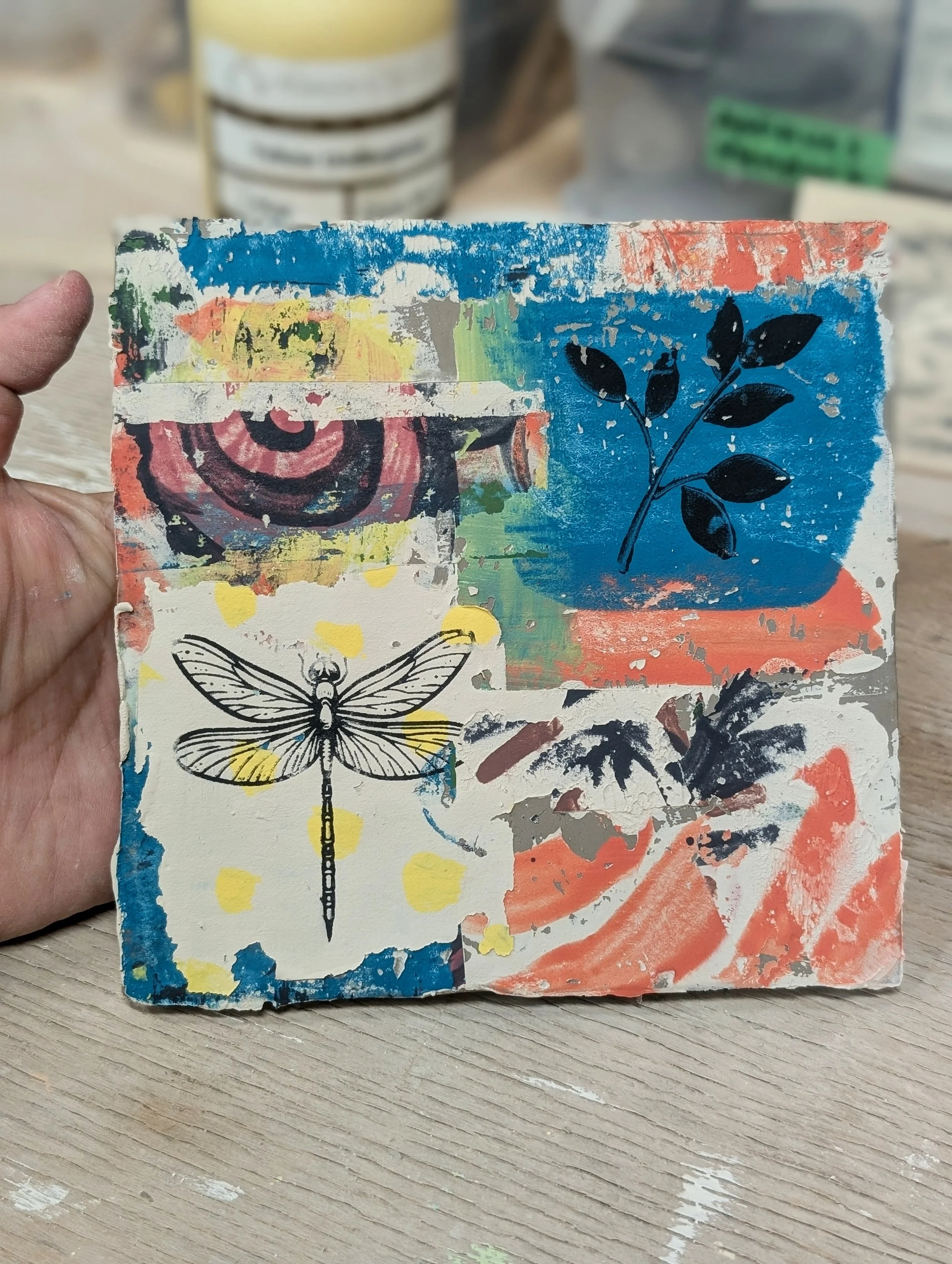 Surface Decoration on Leather Hard Clay