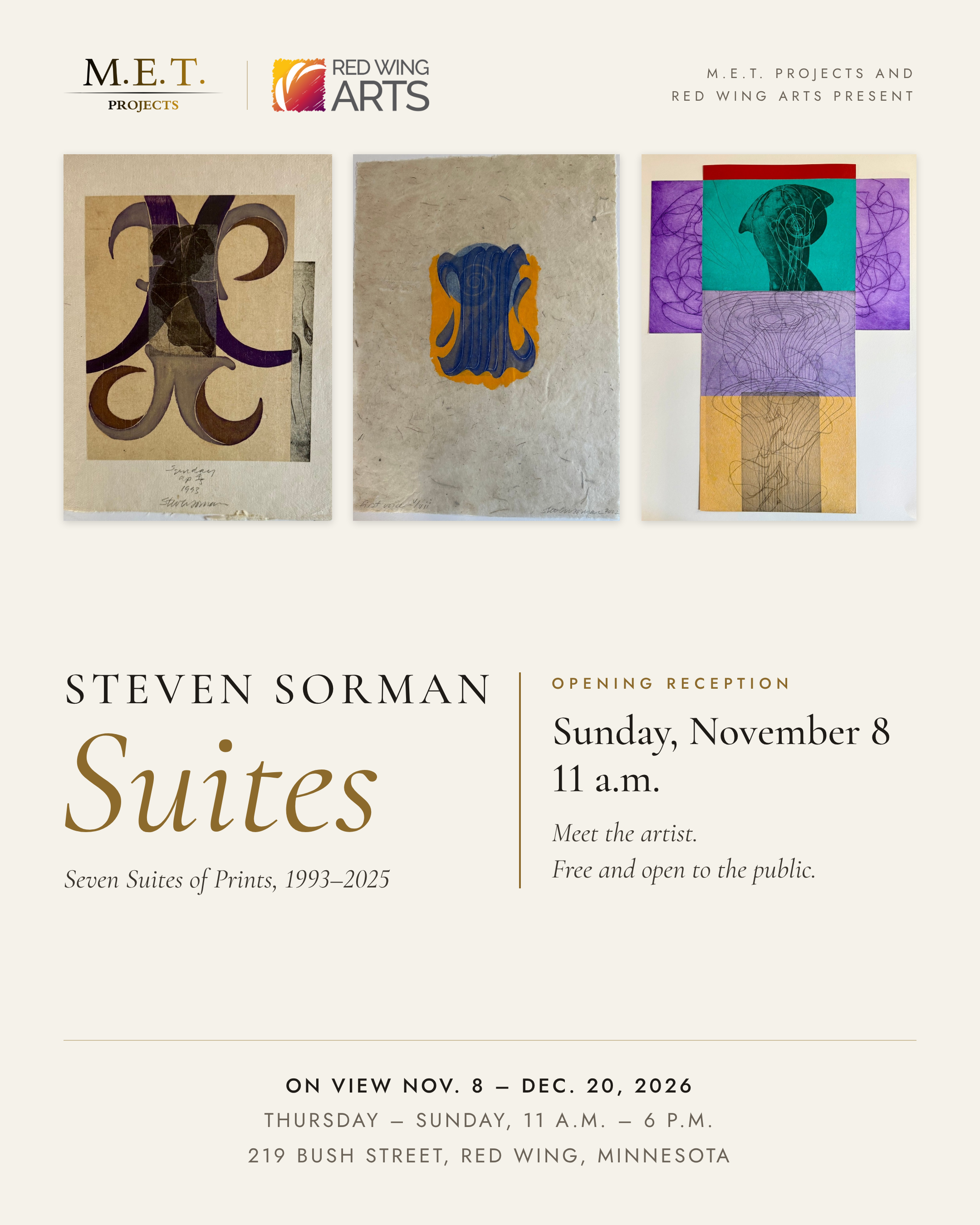 Opening Reception - Steven Sorman: Suites Exhibit