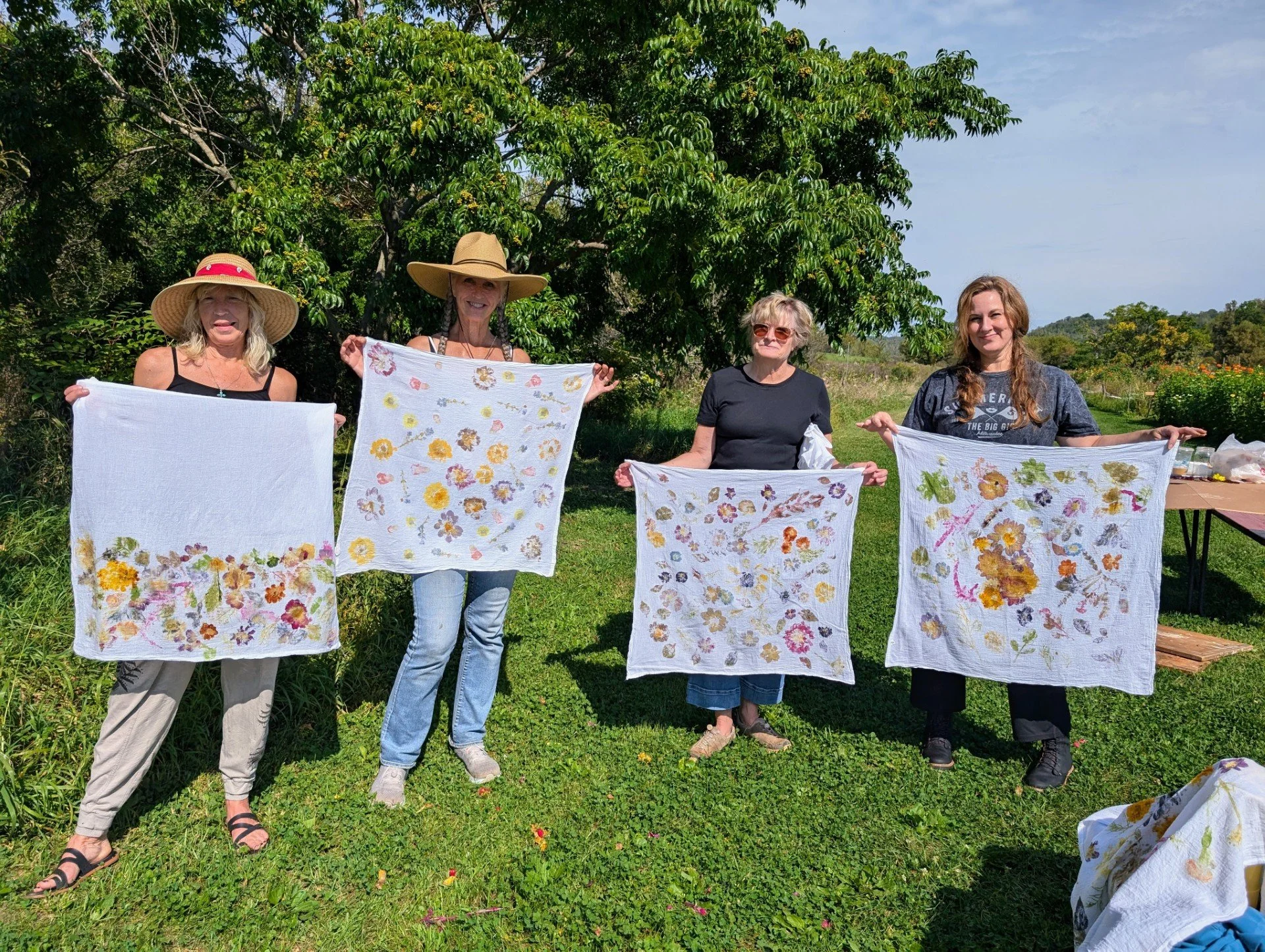 Sept 13 - Flower Eco Printing on Fabric
