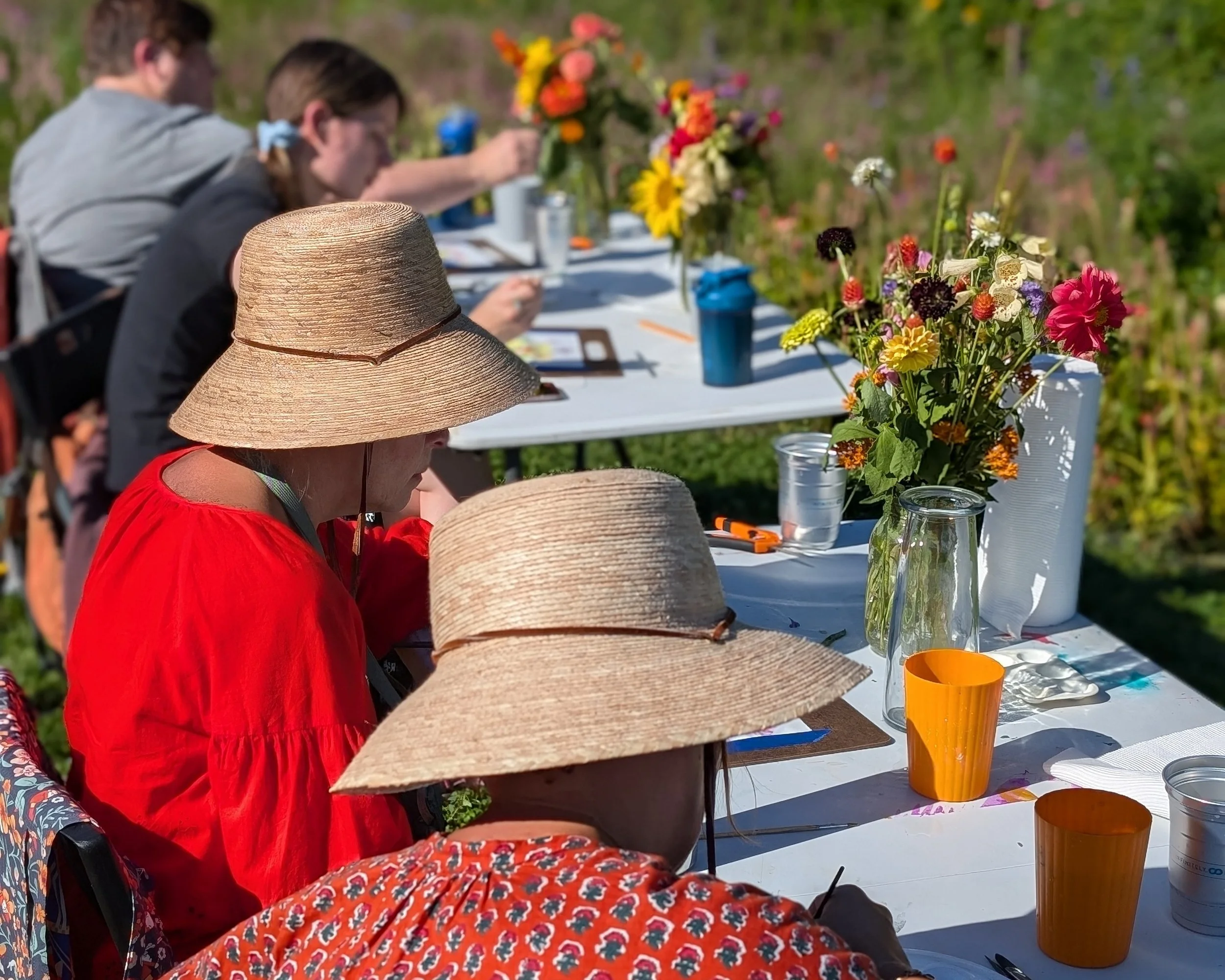 Petals &amp; Paint at Flower Valley Orchard Flower Farm