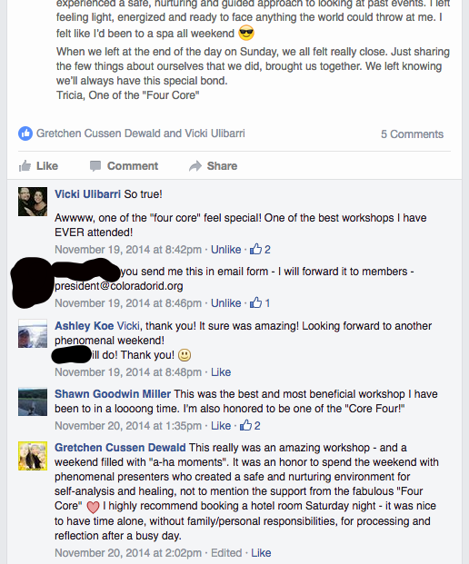 Screen Shot of FB CRID Group VT Testimonials pt2.png