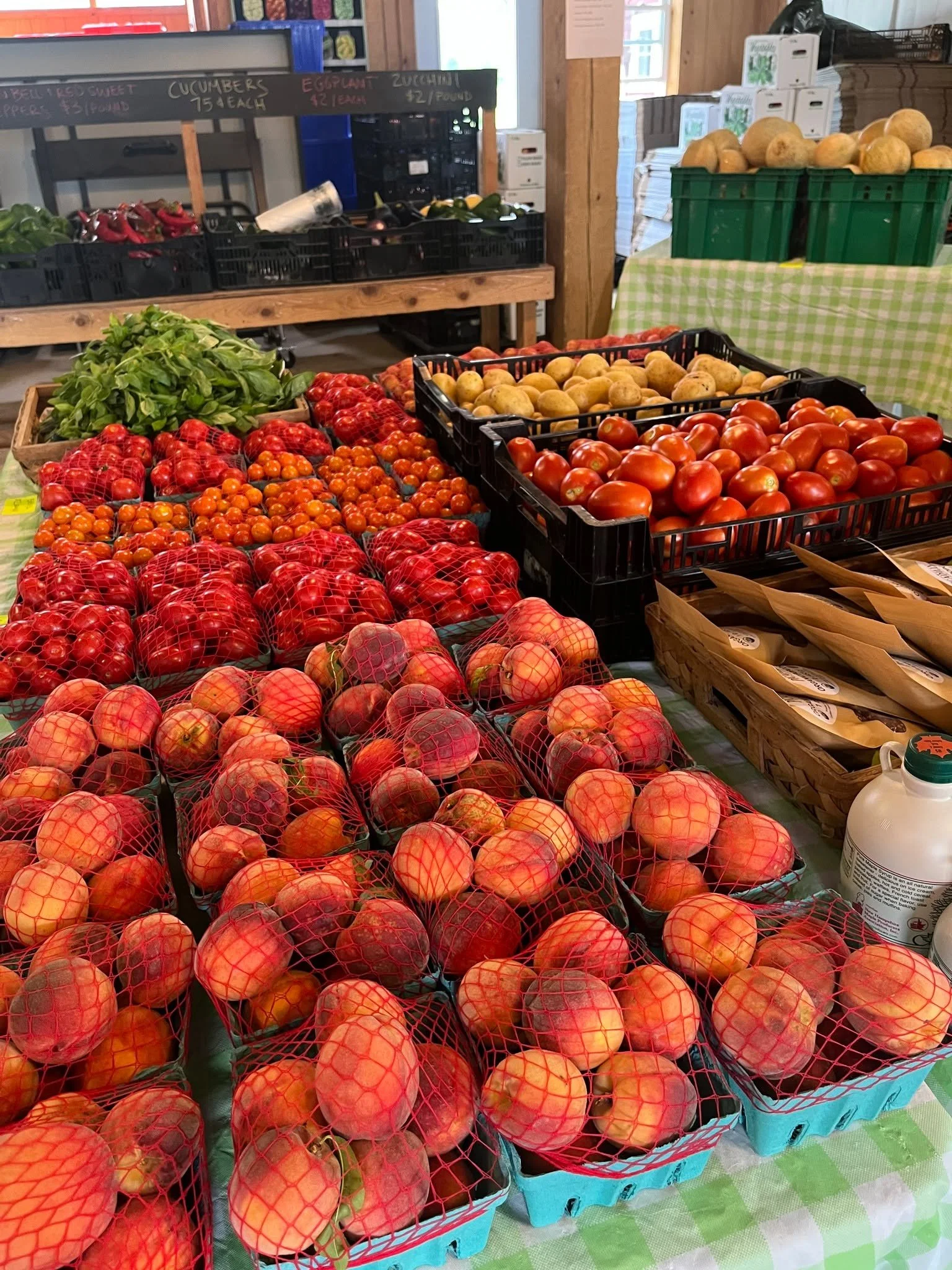 Thank you to all who came out to our Pop-Up Farm Shop today! 

Through our "peaches by donation" event, we raised $447! Every penny will be going to our "Share the Harvest" fund, which provides "Free Veggies Coupons" to 