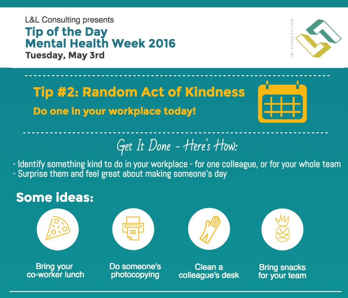 A random act of kindness will make you and whoever you are kind to feel great. Research shows that helping others is one of the things that makes us feel most fulfilled and gratified. What can you do? 