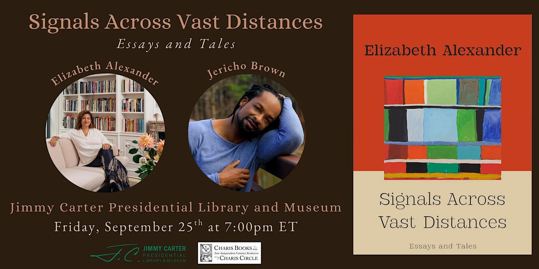 Charis Books Presents: Elizabeth Alexander in conversation with Jericho Brown