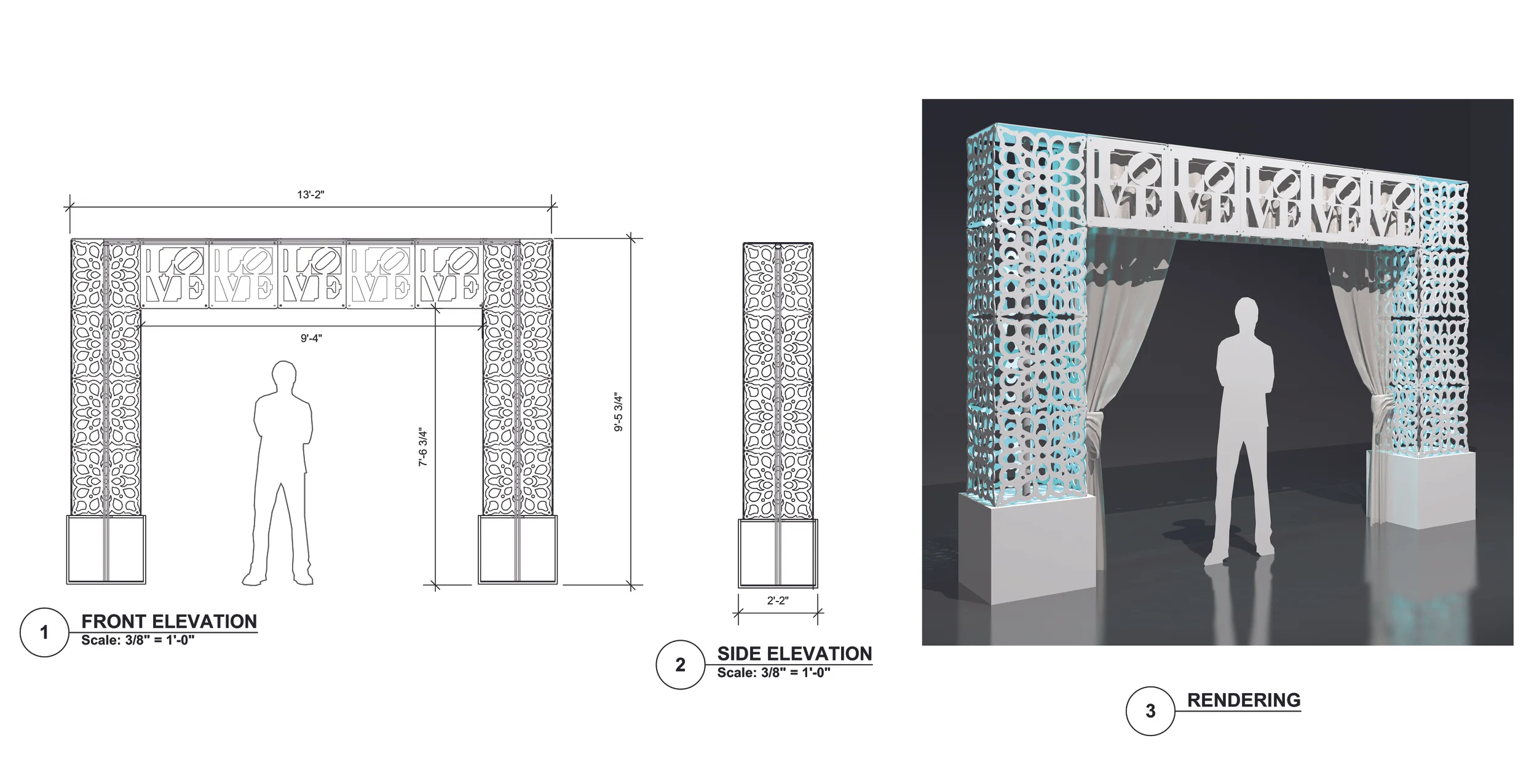 'LOVE/Florest' Arch-Wedding Planner Social
