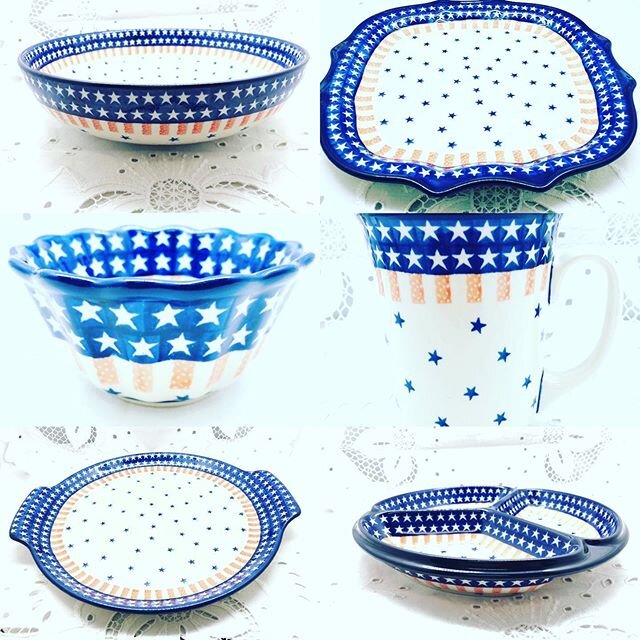 Celebrate the 4th with Polish Pottery on the 4th and all summer long . 35% off online and in store. Now through July 2nd . Will be open Saturday 6/27 11-2 and Sunday 6/28 12-3 pm by appointment or curbside. 734-525-2880 or suzan@simplypolishusa.com. 