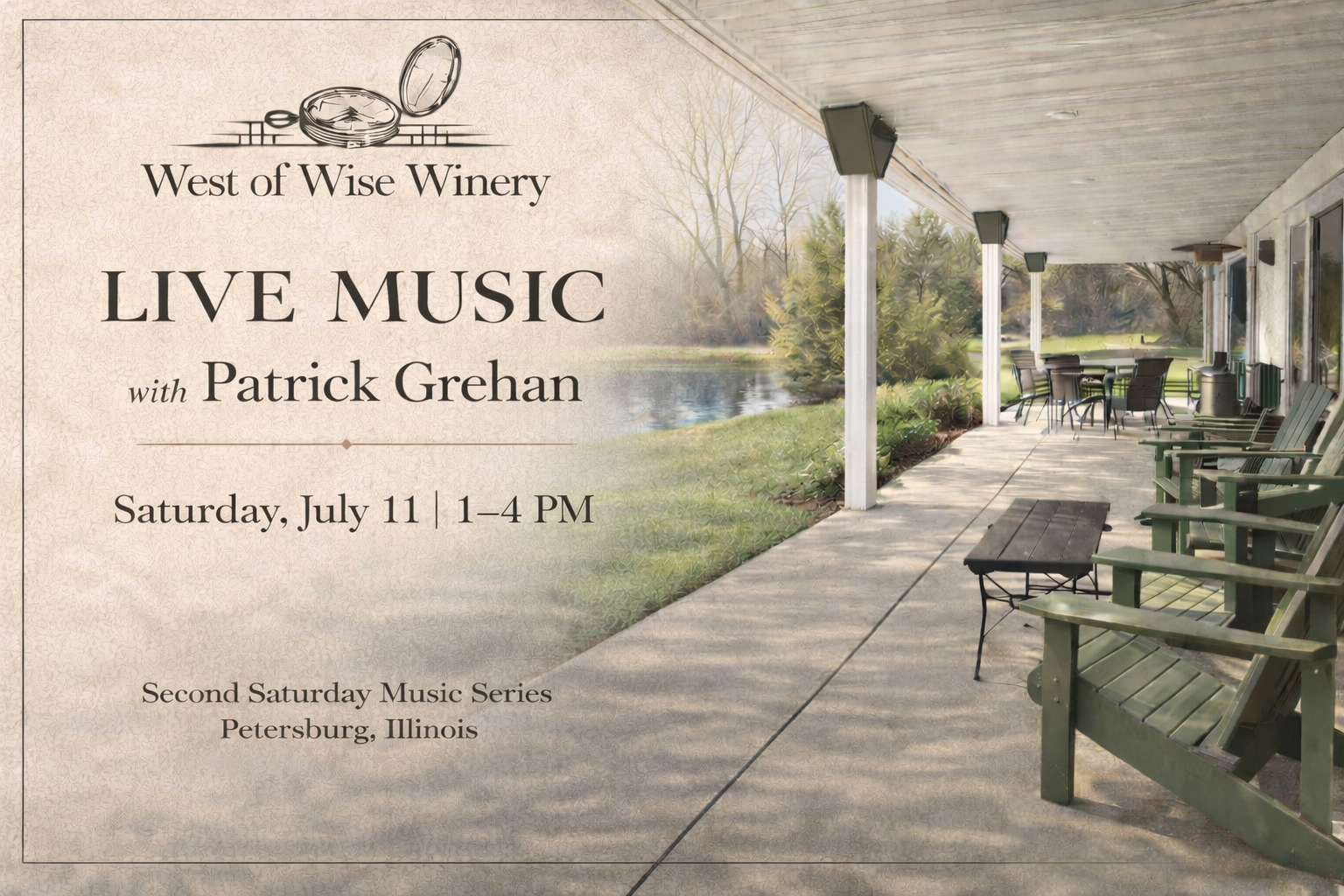 Second Saturday Live Music | July 11 | Patrick Grehan