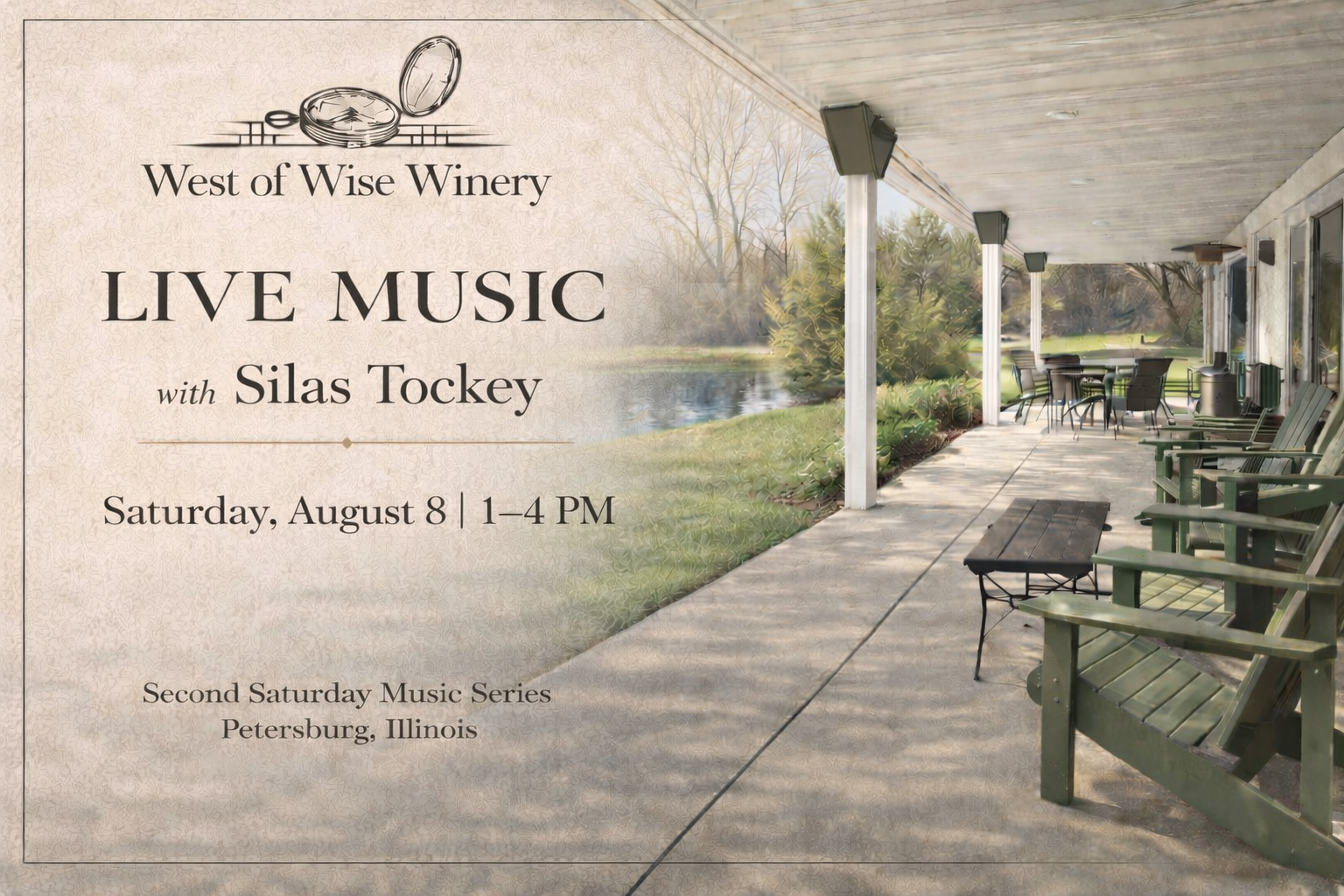 Second Saturday Live Music | August 8 | Silas Tockey
