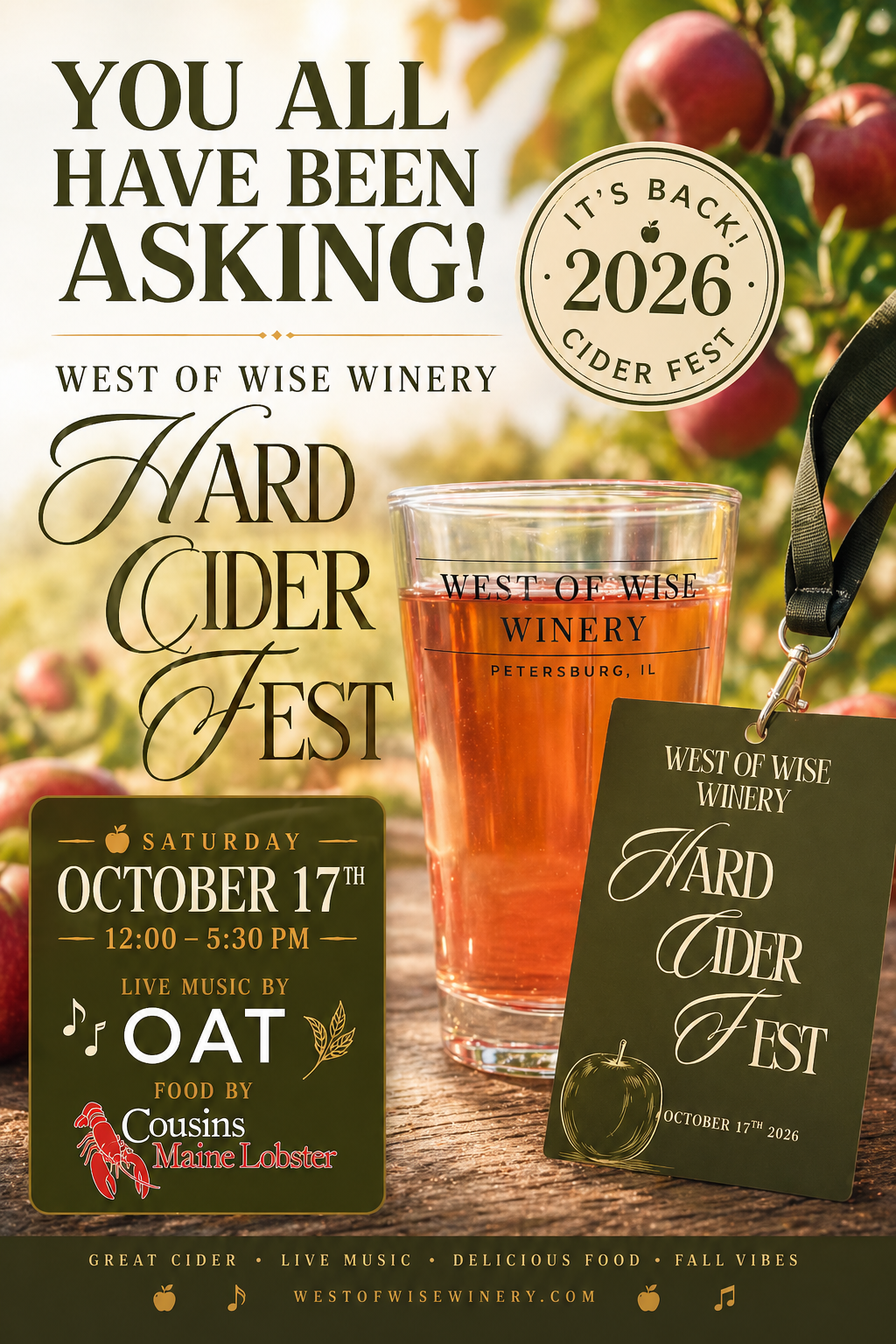 Hard Cider Fest at West of Wise Wine