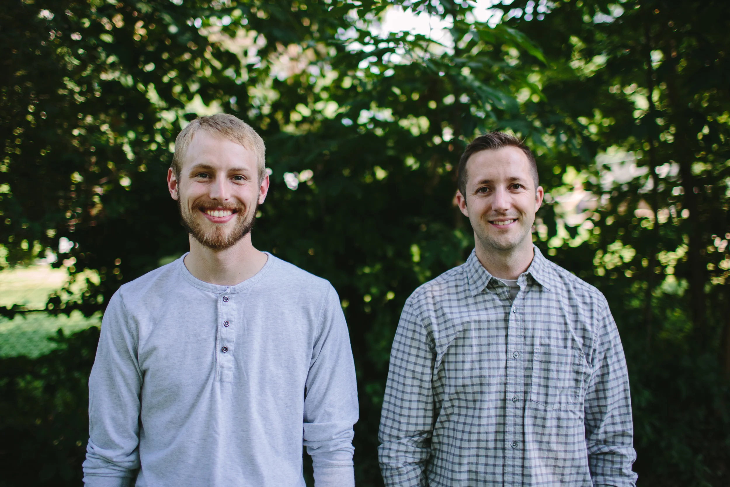 Jay and Adam in 2014, after they began their new path as healers.