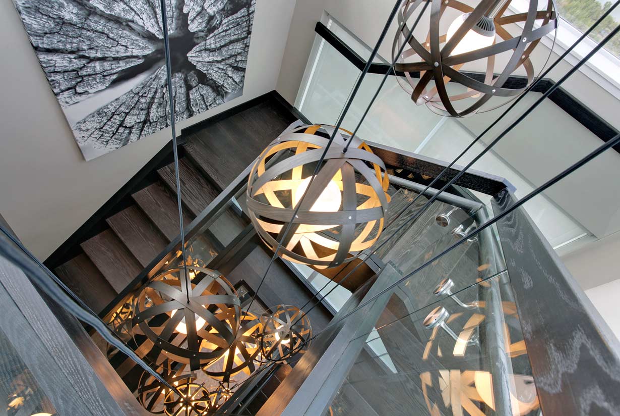 Waterfront Penthouse Meridian Pendants