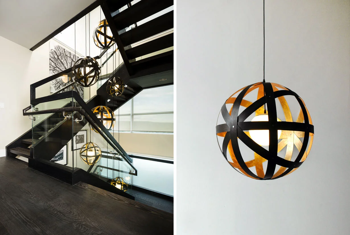 Waterfront Penthouse Meridian Pendants