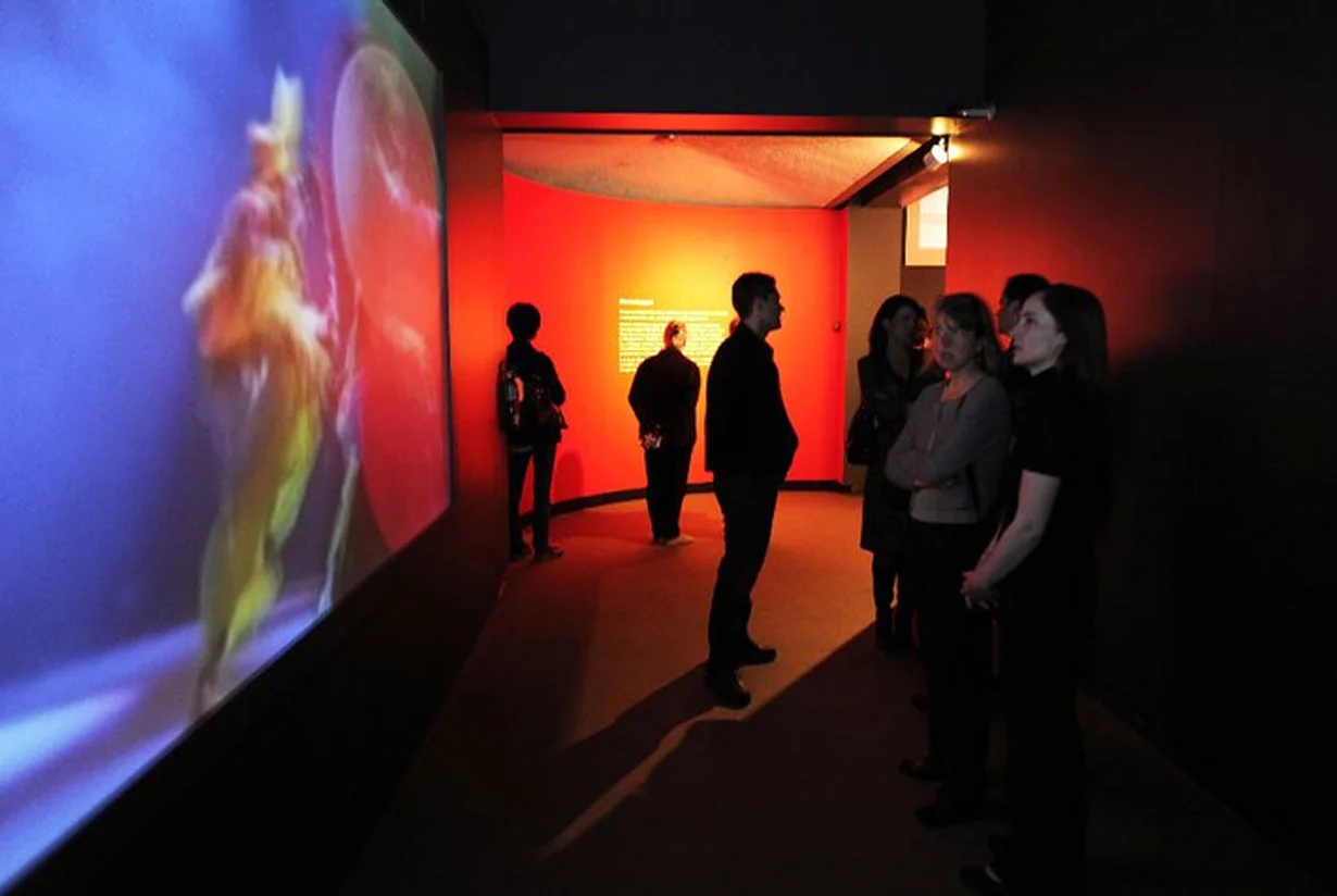 Bhangra.me exhibition design for the Museum of Vancouver, video projections