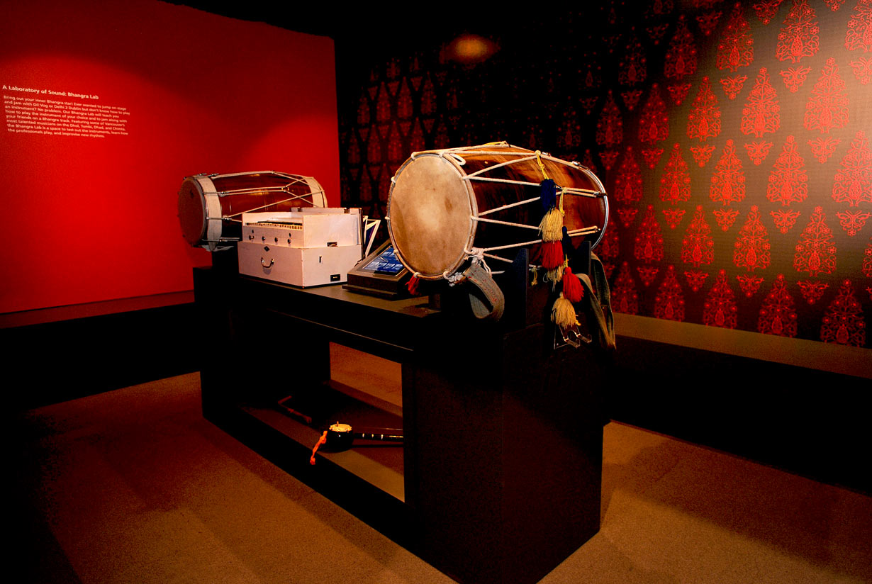 Bhangra.me exhibition design for the Museum of Vancouver, banger music lab interior