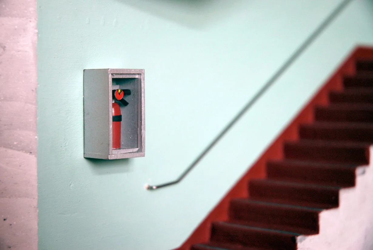Range Redoubt Sculpture stairwell detail
