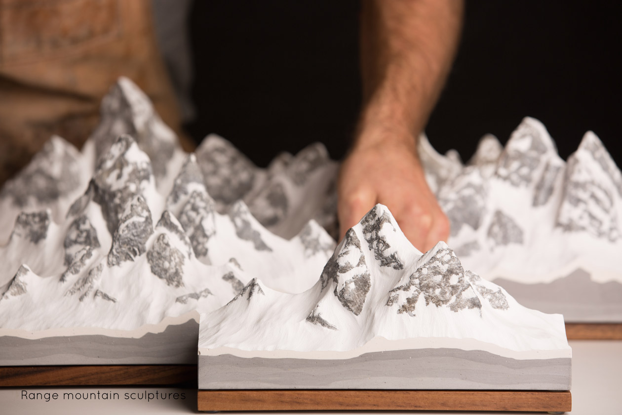Range Freestanding Mountain Sculpture group | propellor.ca