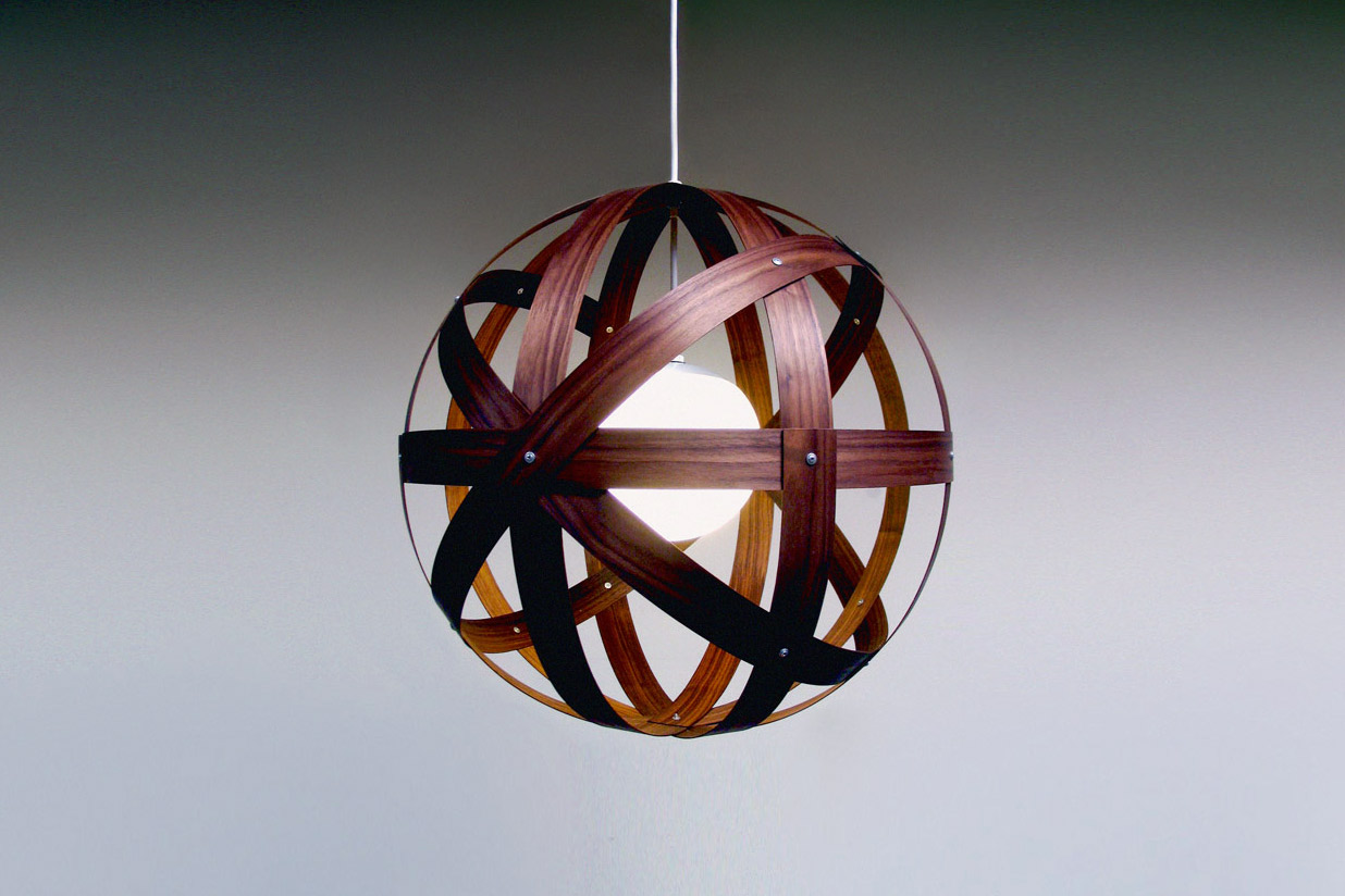 Meridian 24 Pendant Light - walnut