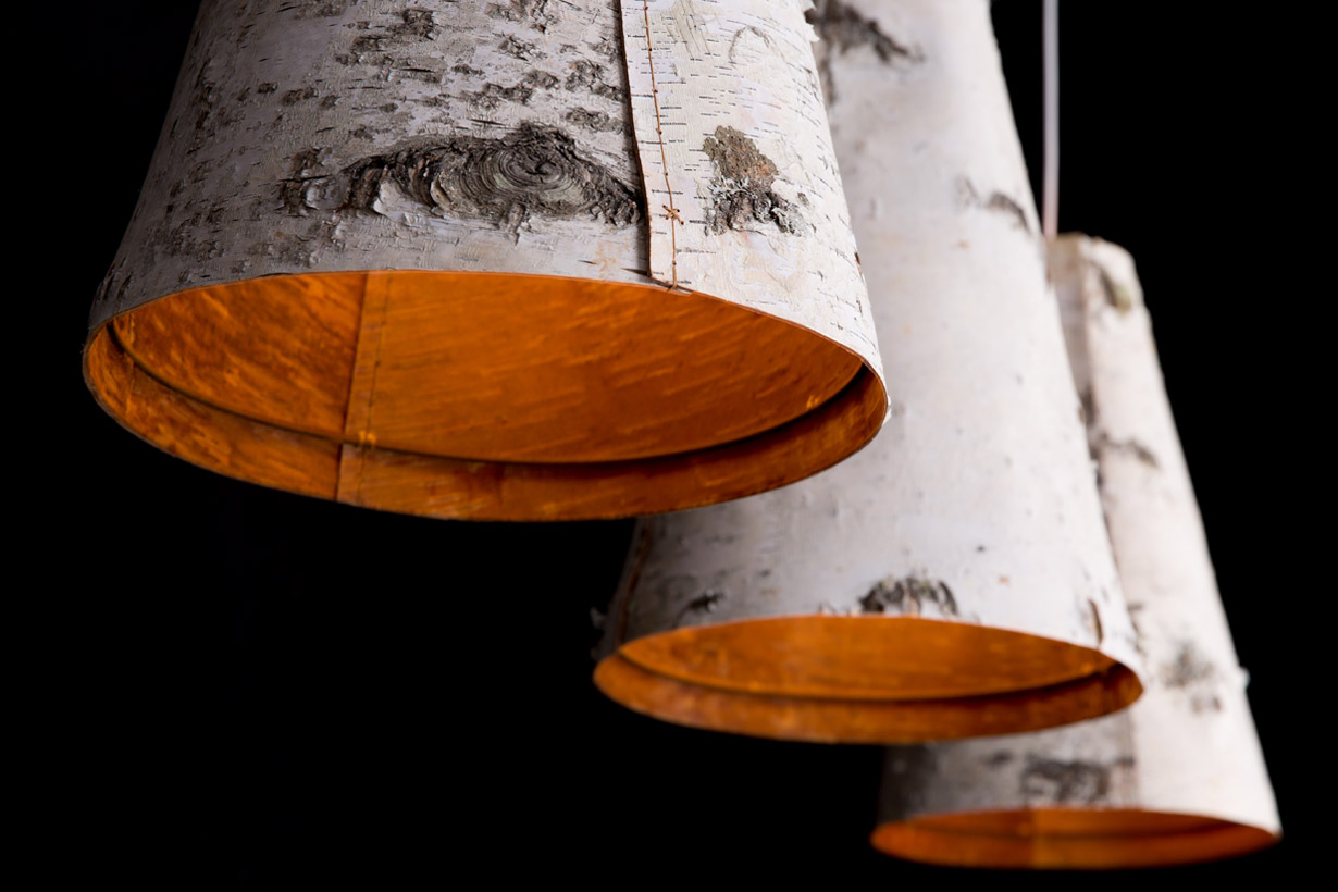 Ono Birch Bark Pendant Lights