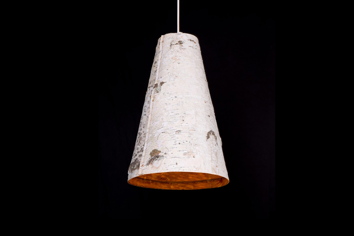 Ono Birch Bark Pendant Light