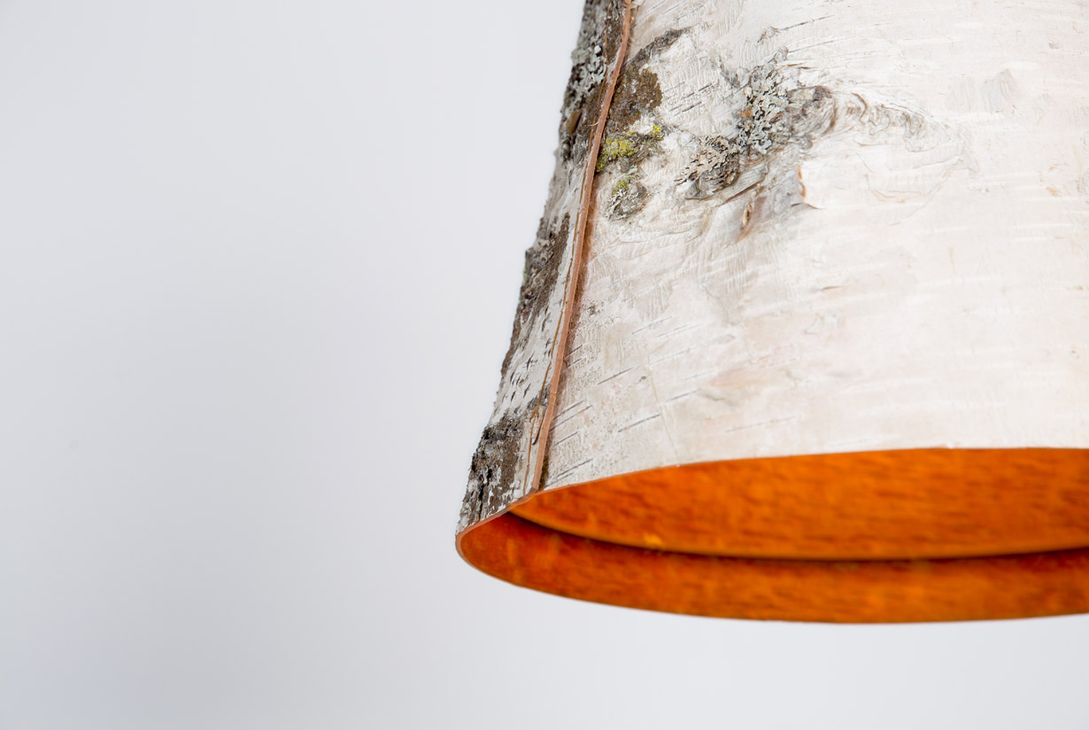 Ono Birch Bark Pendant Light detail