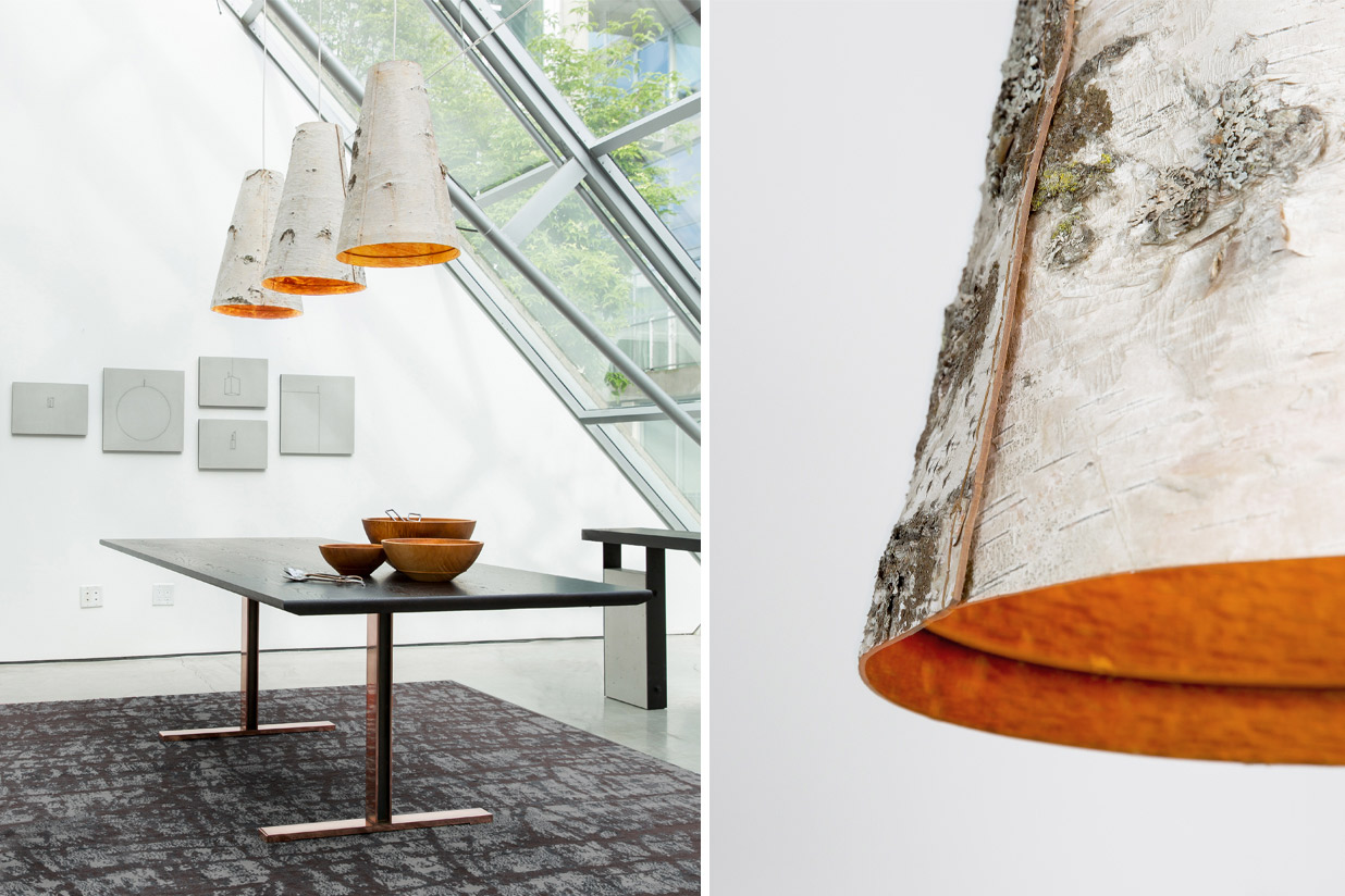 Ono Birch Bark Pendant Lights