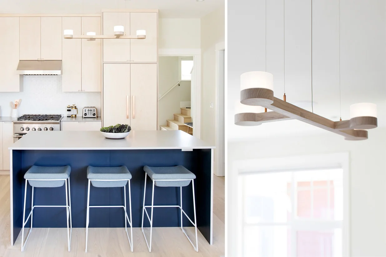 Adanac 4 Light - whitened ash hardwood