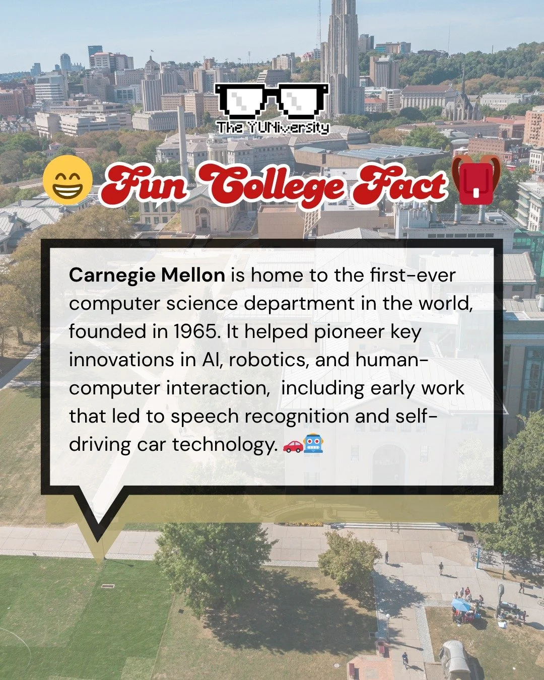 Did you know that Carnegie Mellon University is home to the world&rsquo;s first-ever Computer Science Department, founded way back in 1965? 🤯 

At a time when computers were the size of entire rooms and the internet wasn&rsquo;t even a thing, CMU wa