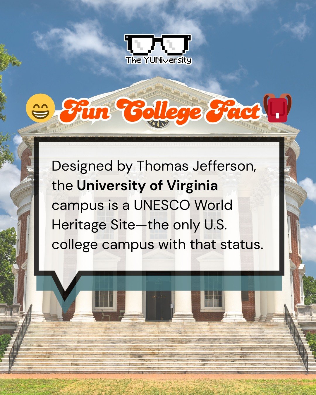 Designed by a Founding Father 🏛️✨

When Thomas Jefferson imagined a university, he didn&rsquo;t just think about classrooms&mdash;he envisioned a space where architecture, learning, and democracy would come together. That vision became the Universit