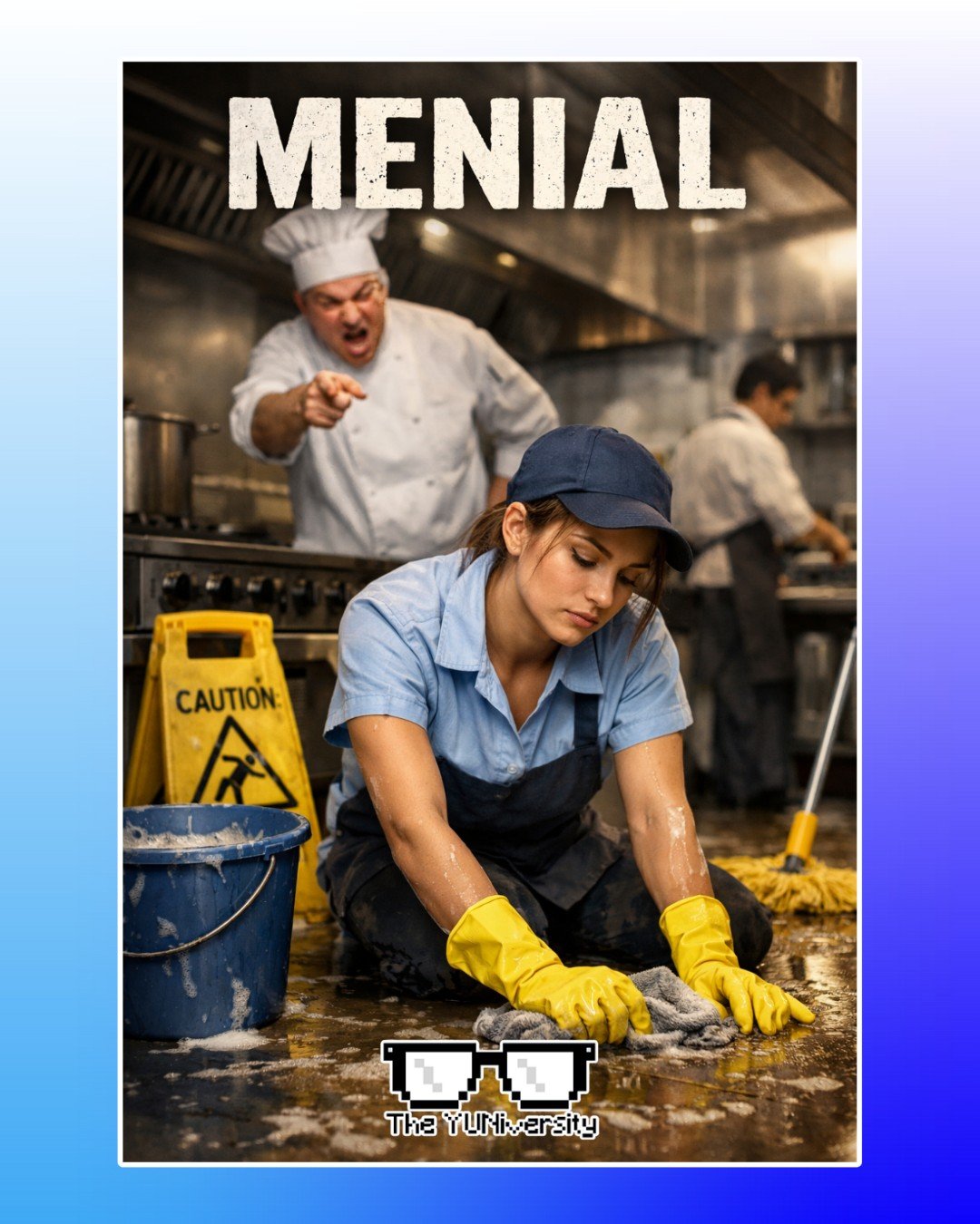 📚✨ Word of the Day: MENIAL ✨📚

Menial (adjective)
Pronunciation: MEE-nee-uhl

Meaning:
Work that is repetitive, low-skill, or considered unimportant&mdash;often requiring little training.

🔎 Example:
&ldquo;Henry started with menial tasks before e