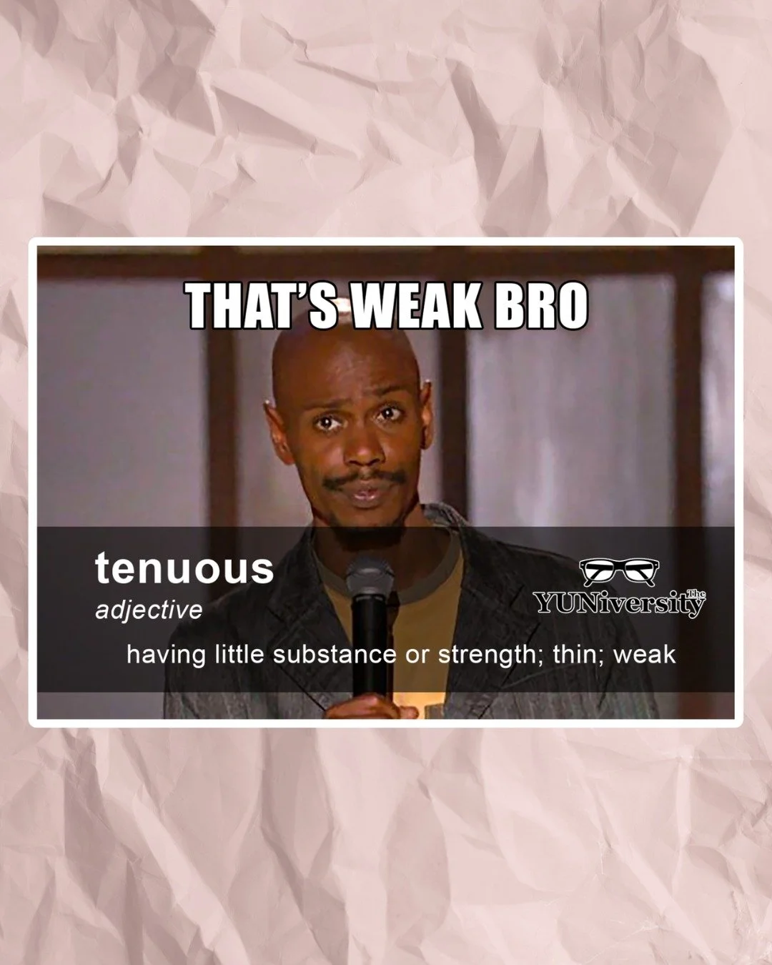 Words have power&mdash;and sometimes a single word can completely change how we understand a situation. One great example is &ldquo;tenuous.&rdquo;

Tenuous describes something that is weak, fragile, or not strongly supported. It can refer to an idea