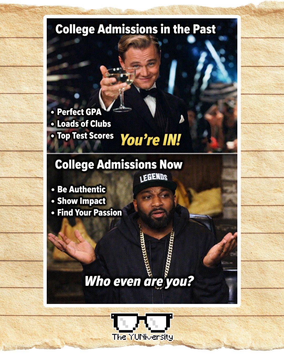 College admissions used to feel like a formula: perfect GPA, stacked r&eacute;sum&eacute;, top test scores &hellip; done. ✔️

Now? It&rsquo;s more nuanced&mdash;and honestly, more human.

Grades and scores still matter, but they&rsquo;re just the sta