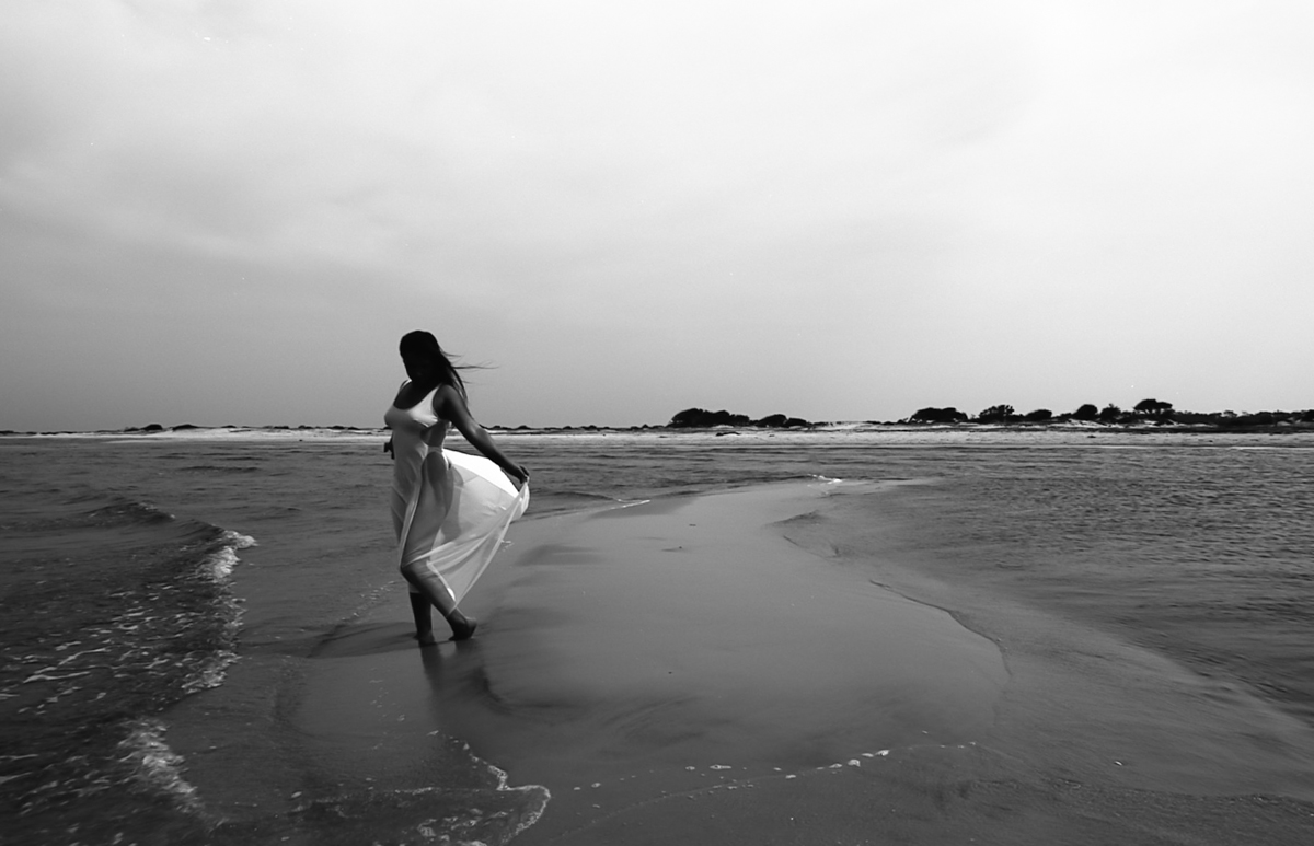 Crystal on Cedar Island Shot on Eastman 5363 High Contrast Film