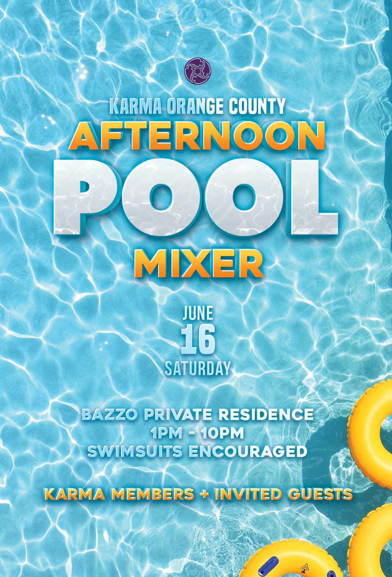  Karma Orange County Afternoon Pool Mixer