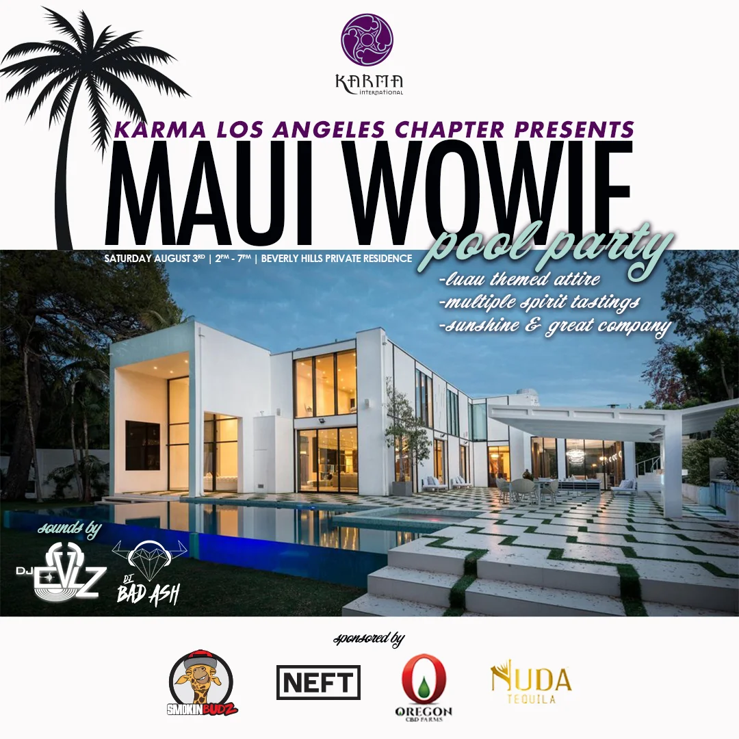 Maui Wowie Luau Pool Party with Karma Los Angeles