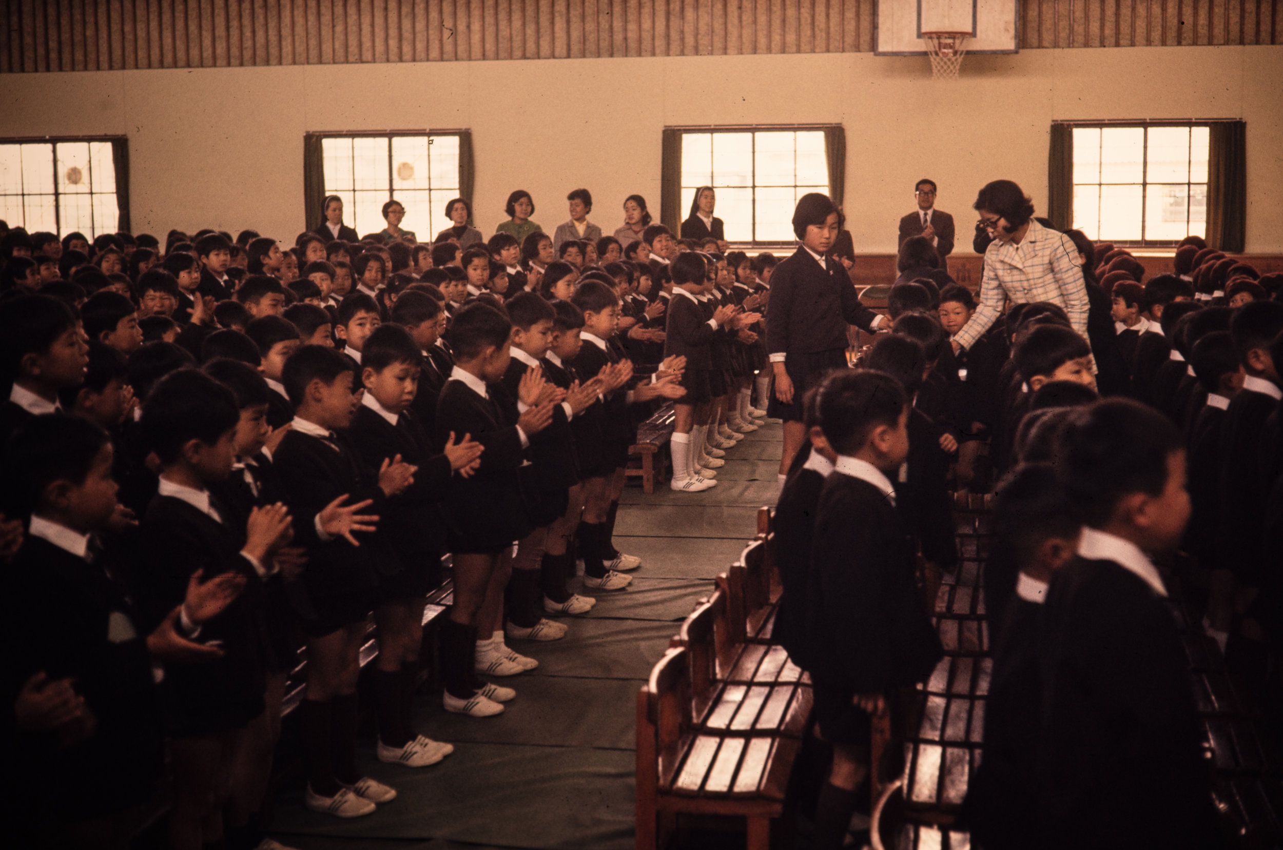 Nagasaki kindergarten students.