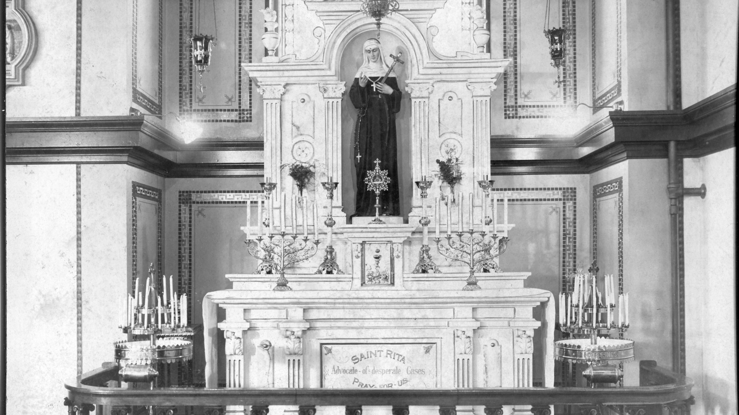 The Original Statue of Saint Rita at Saint Rita of Cascia Parish and Shrine in South Philadelphia