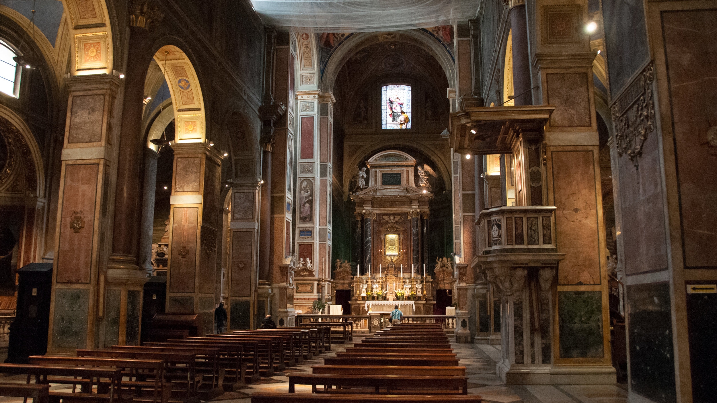 Main Altar at the Basilica of Saint Augustine, Rome. Photo by Kevin Salemme