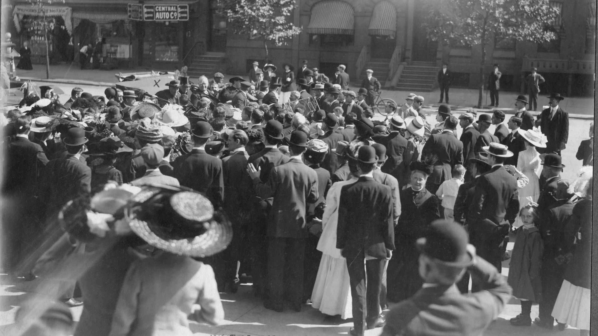 1913- X marks Cardinal Vannutelli & Arch. Ryan on visit to St Rita of Cascia