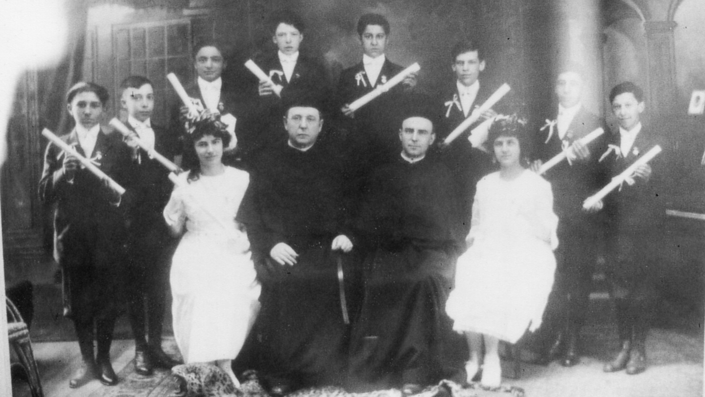 1918- The first graduating class of St. Rita of Cascia's School