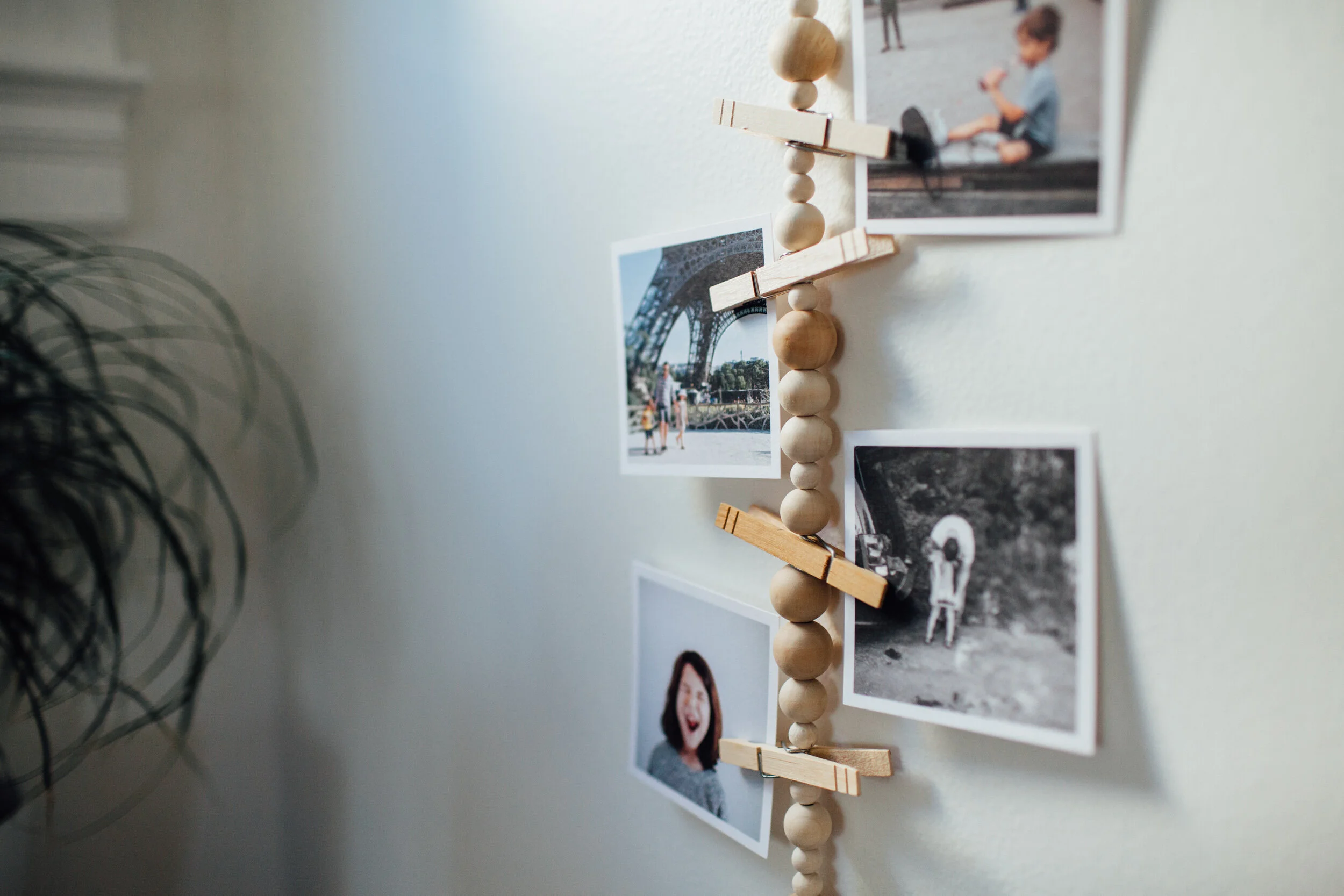 DIY • A creative and simple way to hang and display your photos in any room • family photographer in Washington DC