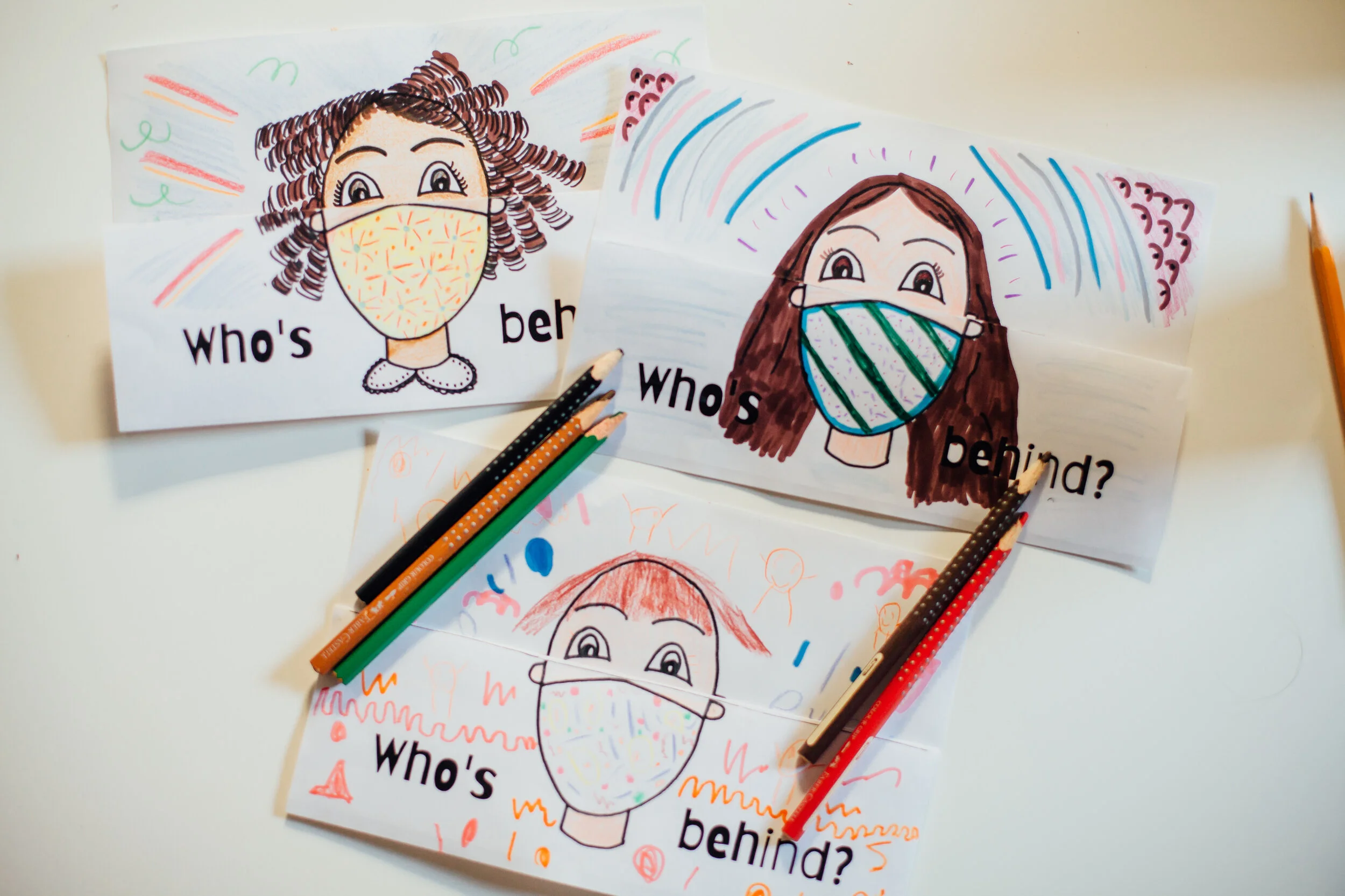 Un-schooled self portrait • covid craft activity with kids