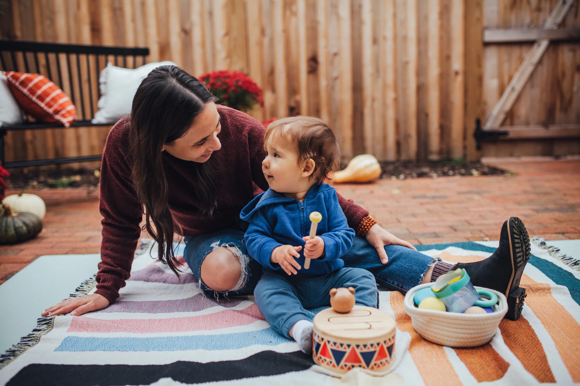 Family of 3 with baby in their courtyard-9.jpg