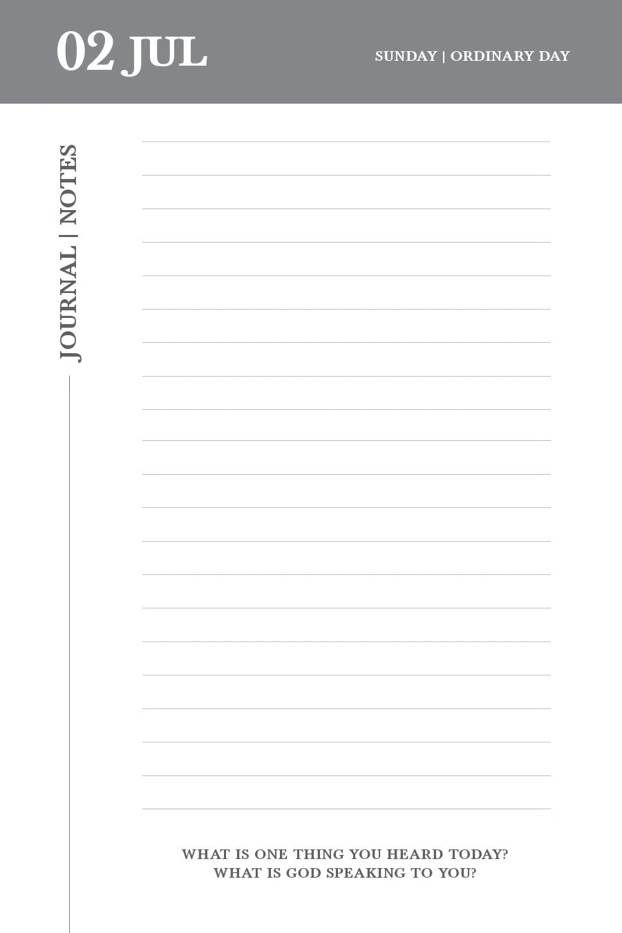 sample pages — lectio divina journal