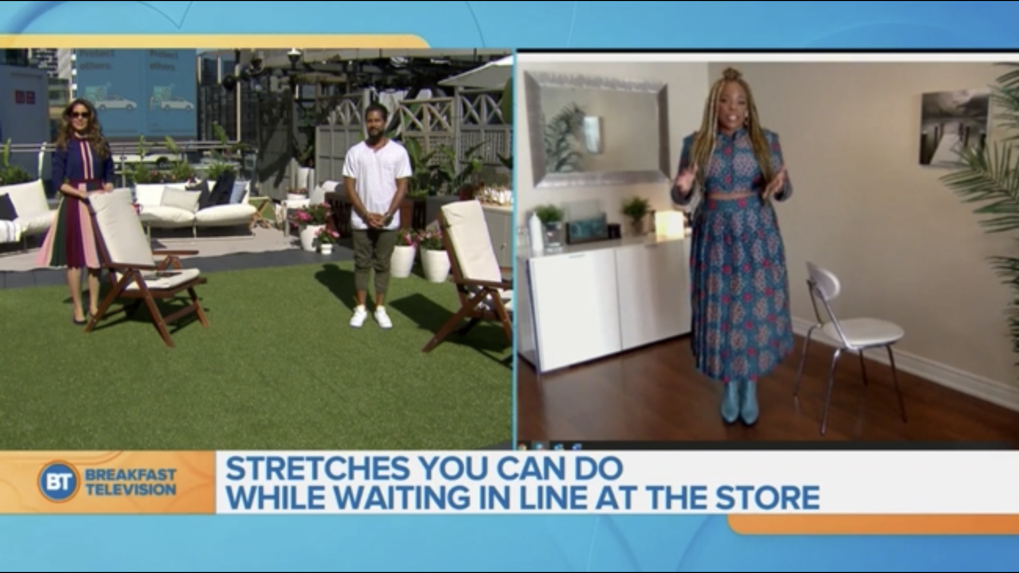 Stretches you can do while waiting in line at the store! 