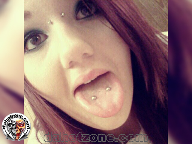 Double tongue piercing