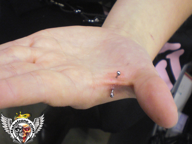 hand piercing