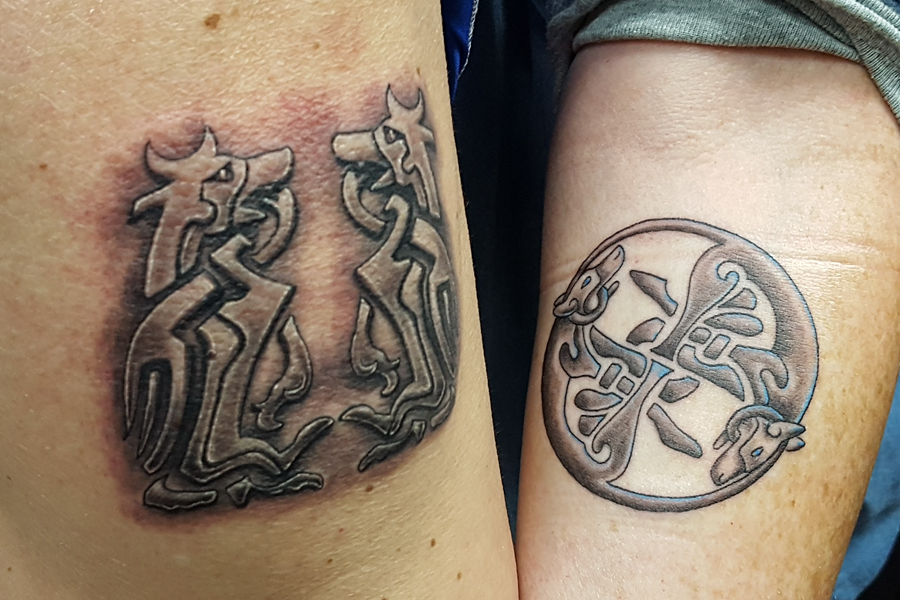 Matching tattoos for couple